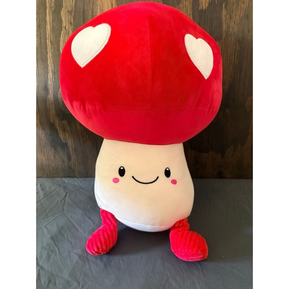 Play Right Hug Me Stuffed Plush Valentines Day Mushroom w/ Hearts 12" ECU